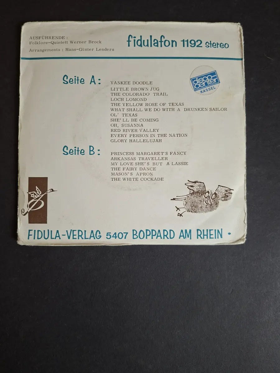 Folklore-Quintett Werner Brock – Yankee Doodle