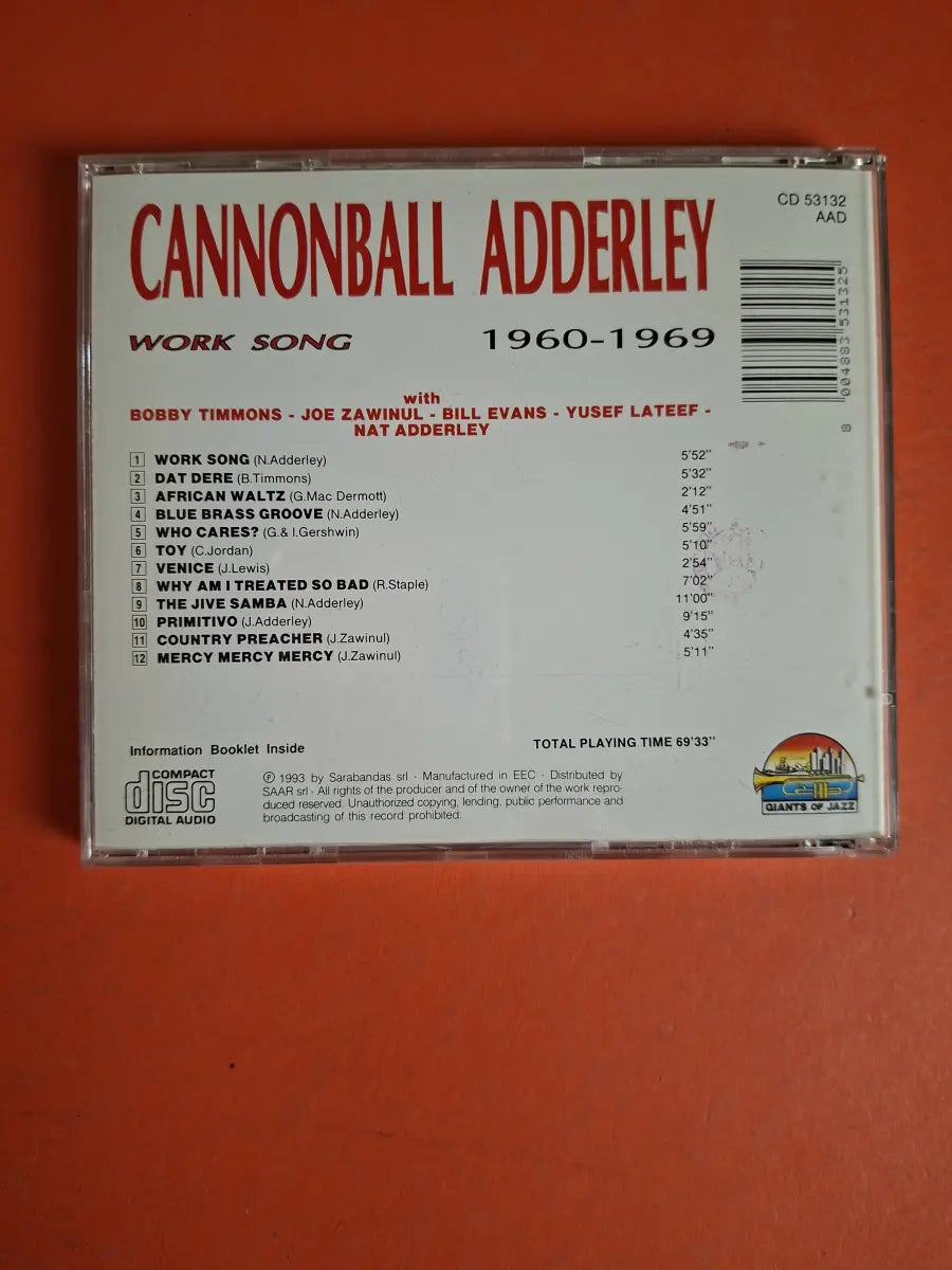Cannonball Adderley – Work Song 1960-1969
