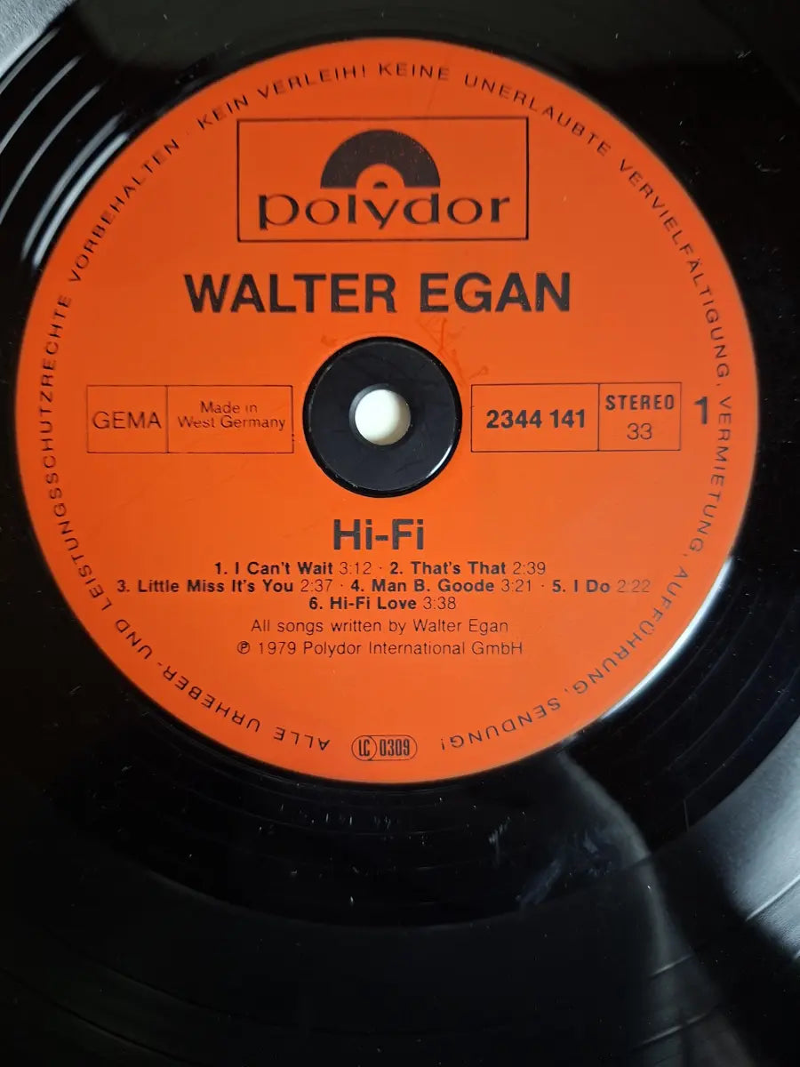 Walter Egan – Hi-Fi