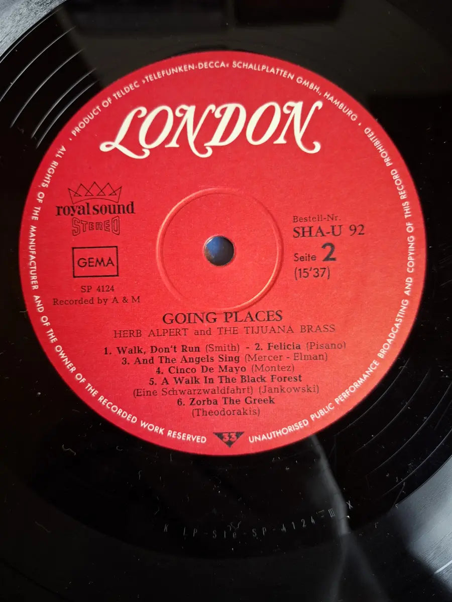 Herb Alpert & The Tijuana Brass – !!Going Places!!