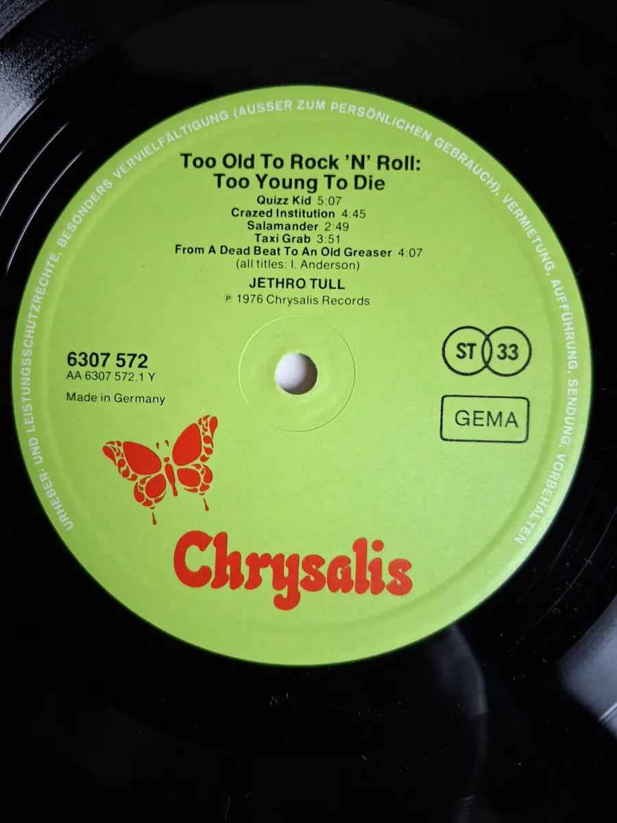 Jethro Tull – Too Old To Rock 'N' Roll: Too Young To Die!