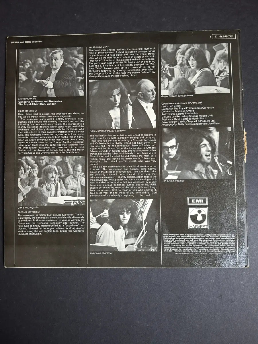 Deep Purple, The Royal Philharmonic Orchestra, Malcolm Arnold – Concerto For Group And Orchestra