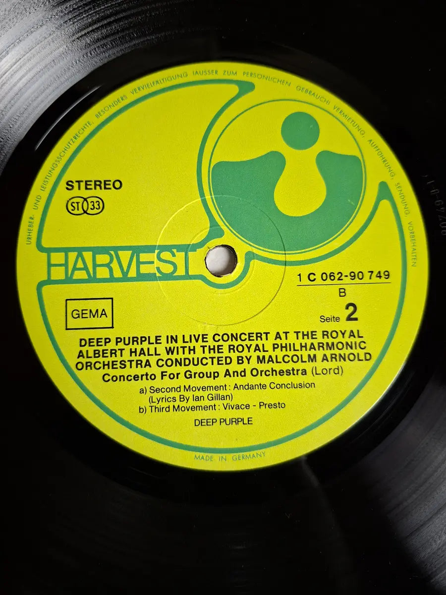 Deep Purple, The Royal Philharmonic Orchestra, Malcolm Arnold – Concerto For Group And Orchestra
