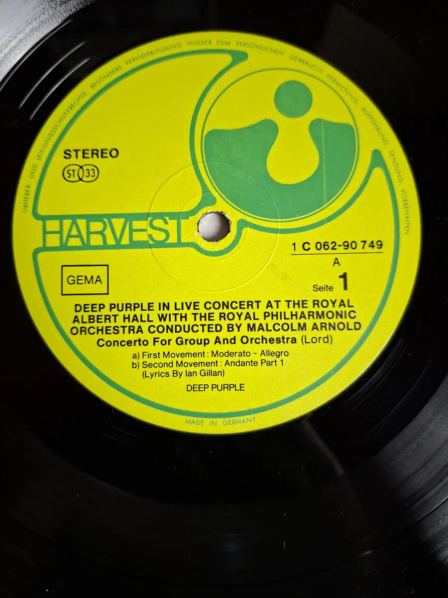 Deep Purple, The Royal Philharmonic Orchestra, Malcolm Arnold – Concerto For Group And Orchestra