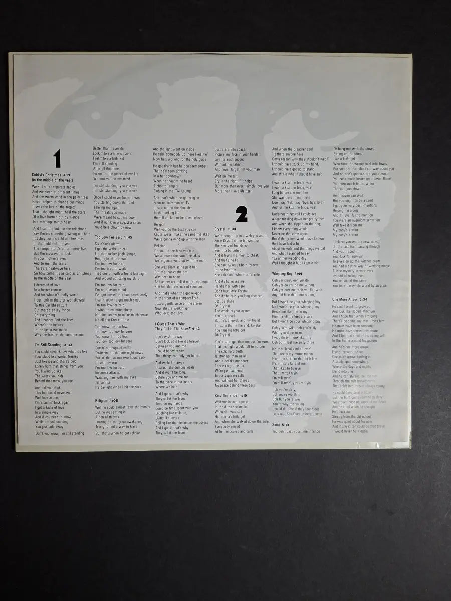 Elton John – Too Low For Zero