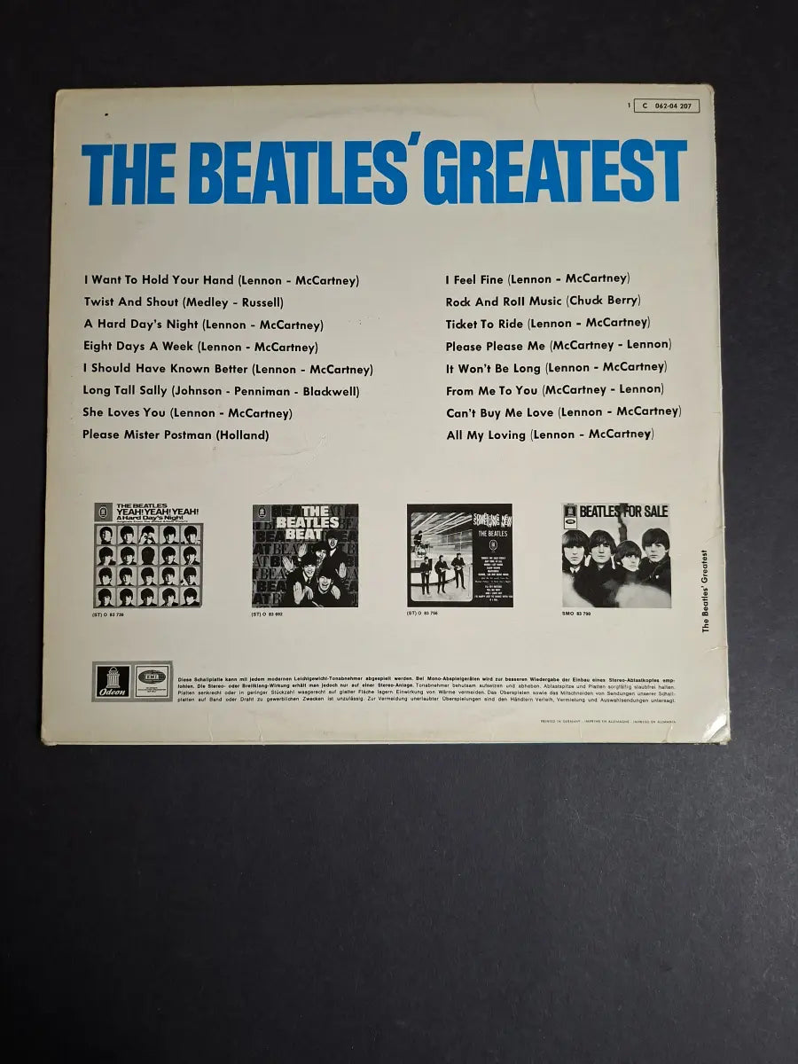 The Beatles – The Beatles' Greatest (NM)