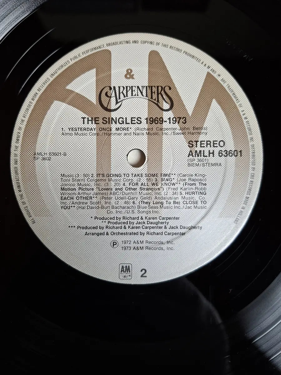 Carpenters – The Singles 1969-1973