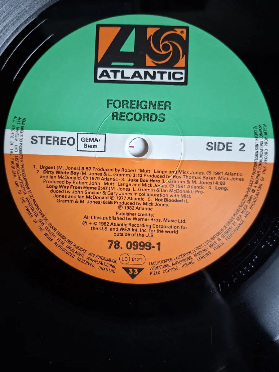 Foreigner – Records