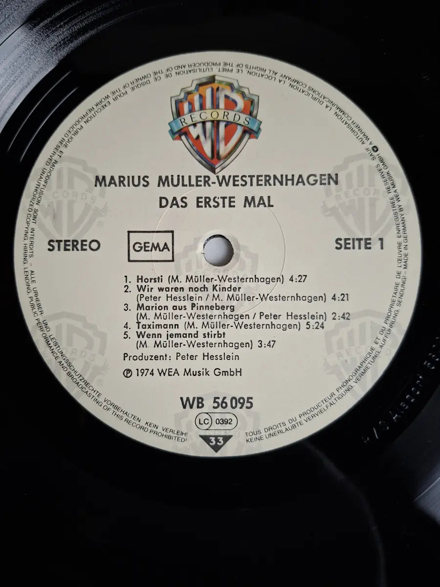 Marius Müller-Westernhagen – Das Erste Mal
