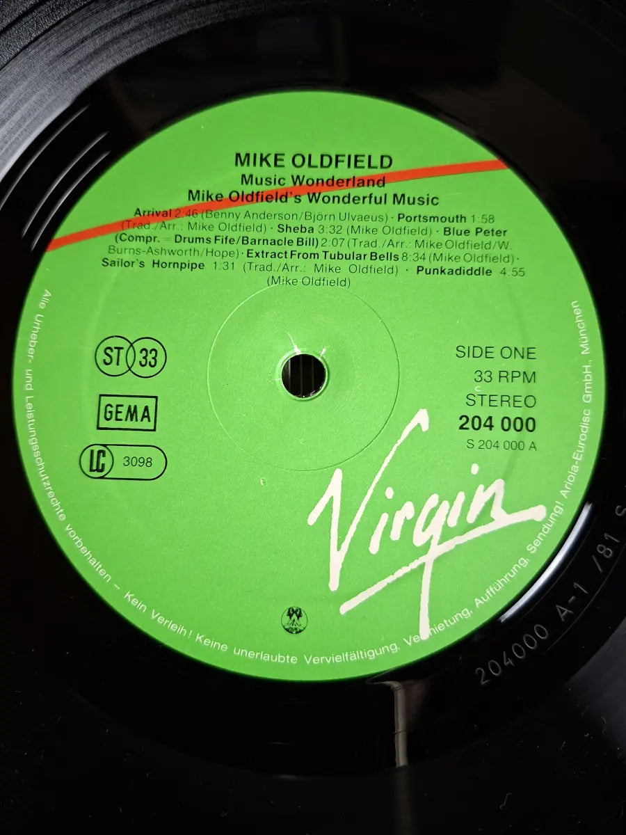 Mike Oldfield – Music Wonderland