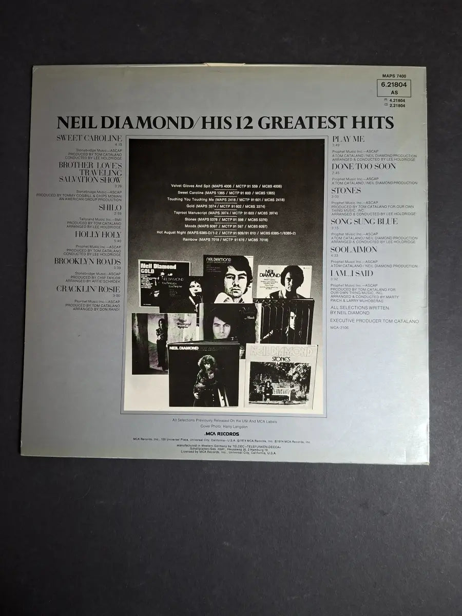 Neil Diamond – His 12 Greatest Hits