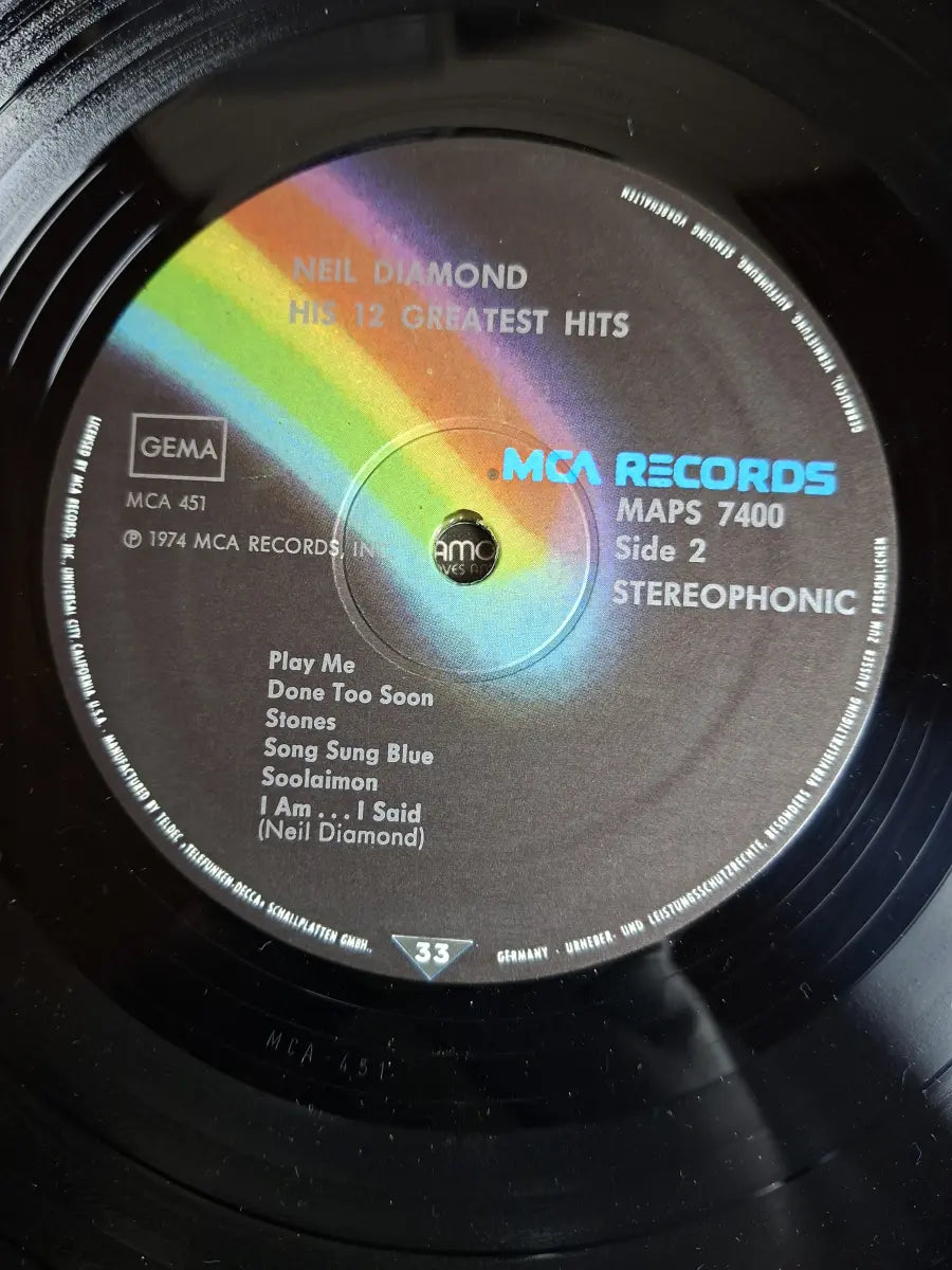 Neil Diamond – His 12 Greatest Hits