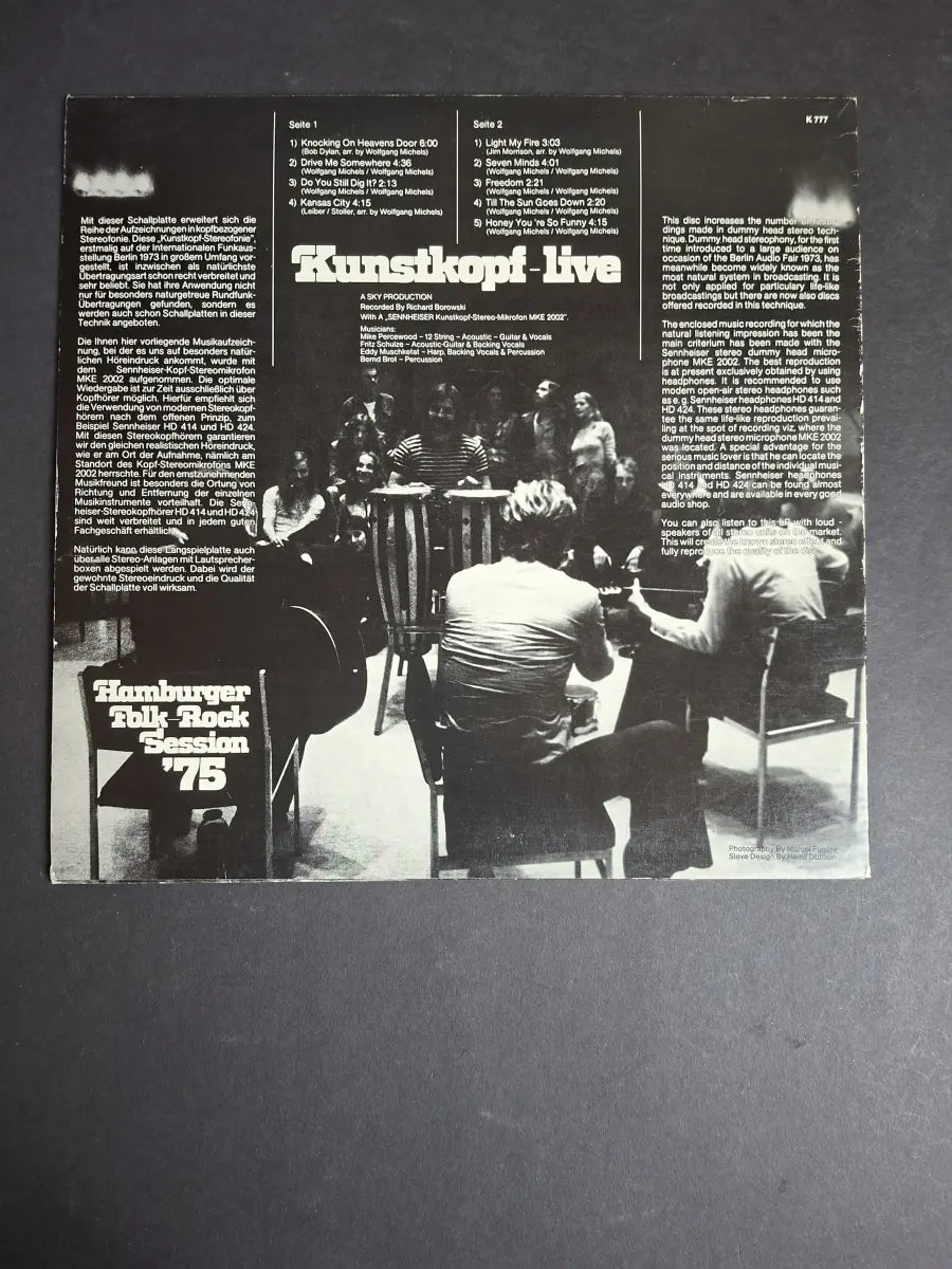 Kunstkopf – Kunstkopf –live– (Hamburger Folk-Rock-Session '75)