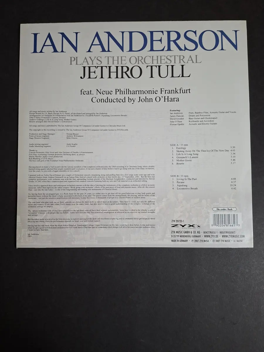 Ian Anderson – Plays The Orchestral Jethro Tull