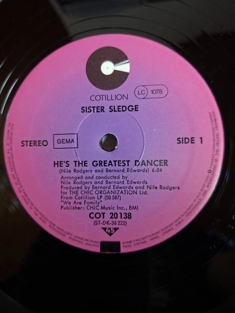 Sister Sledge ‎– He's The Greatest Dancer / We Are Family