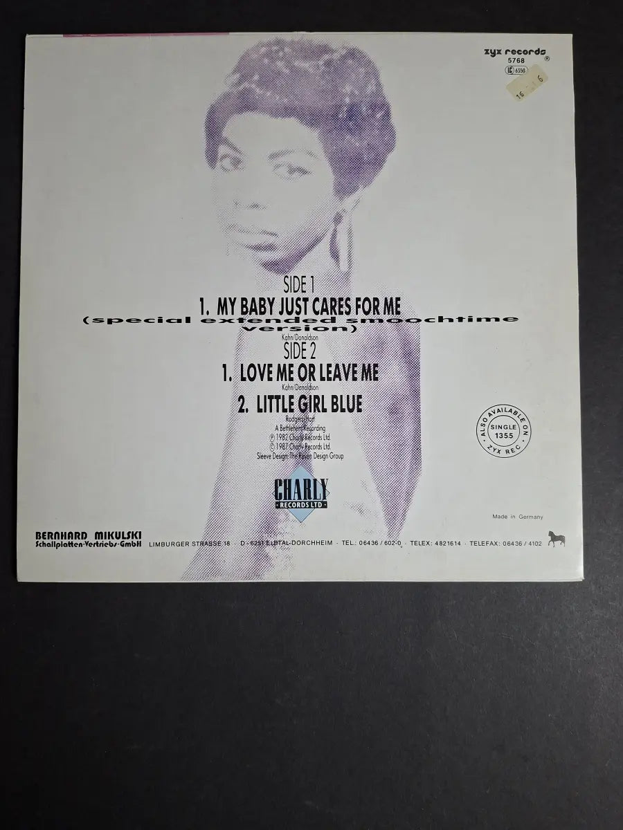 Nina Simone – My Baby Just Cares For Me
