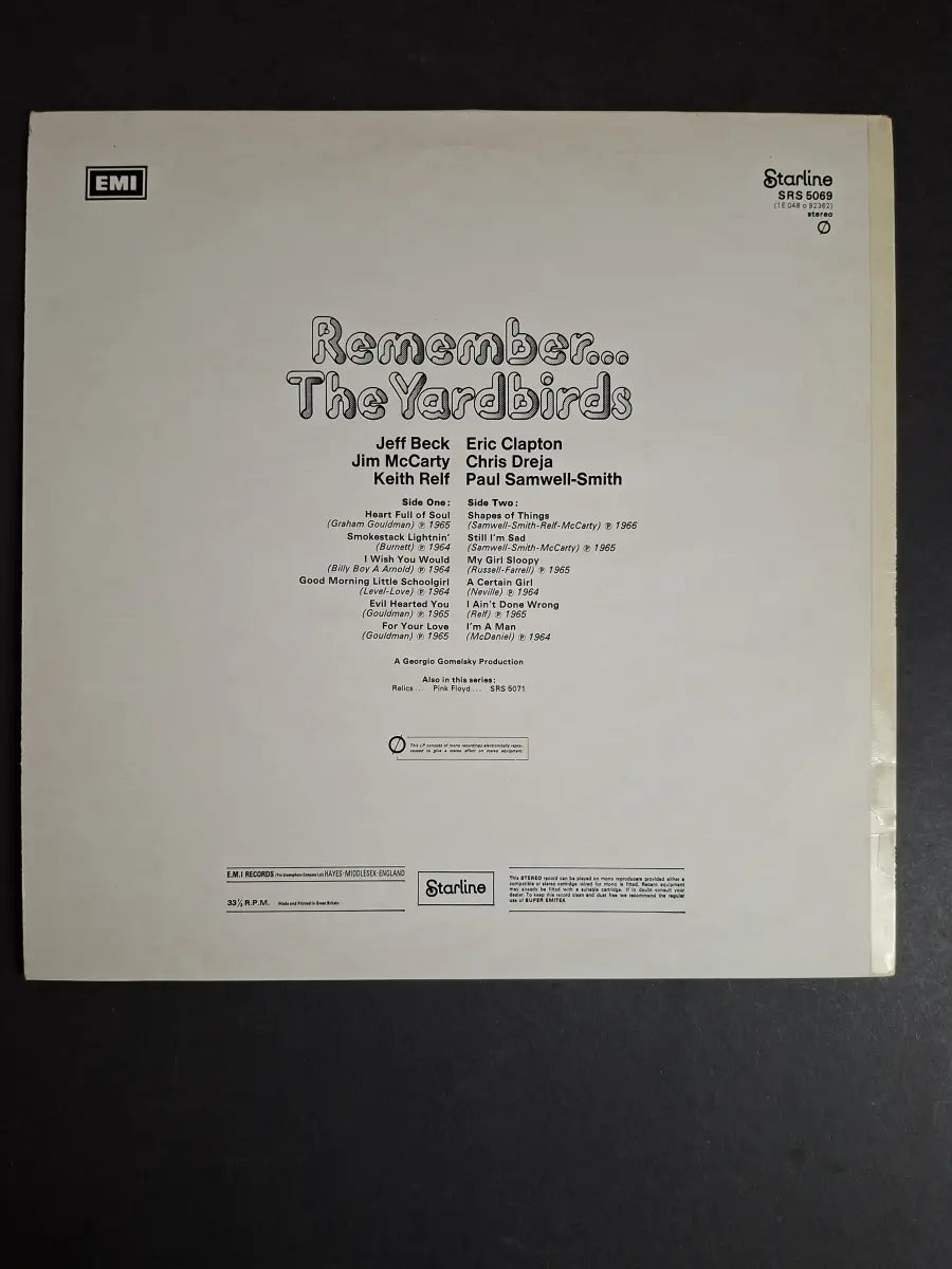 The Yardbirds – Remember... The Yardbirds