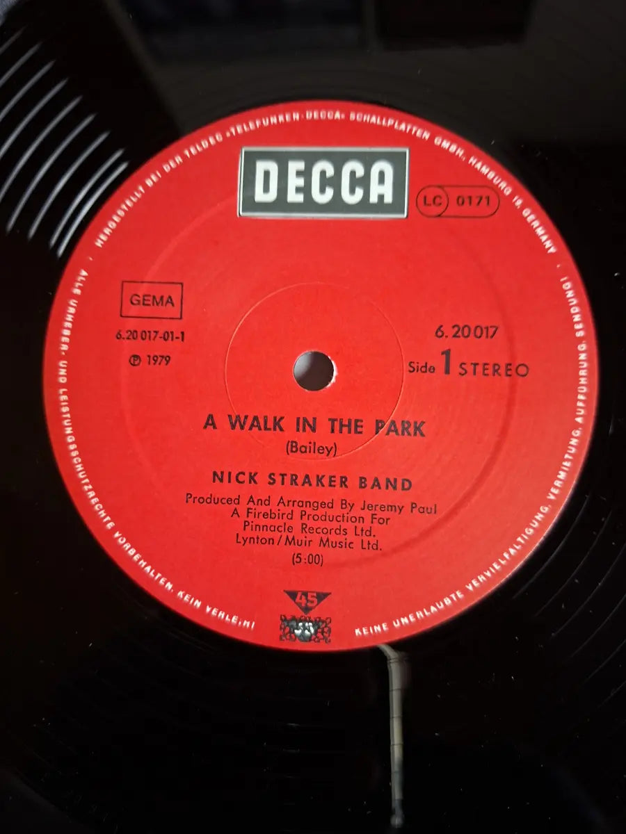 Nick Straker Band – A Walk In The Park
