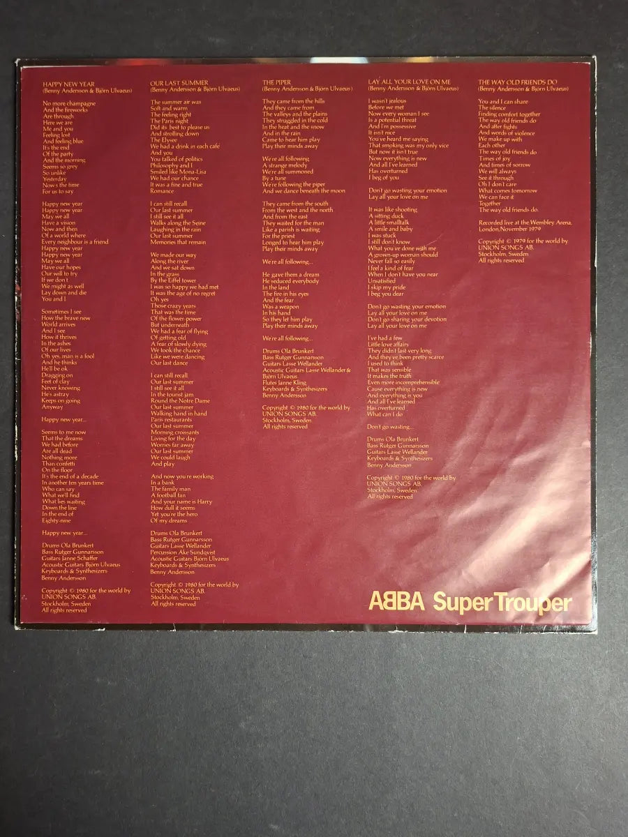 ABBA – Super Trouper