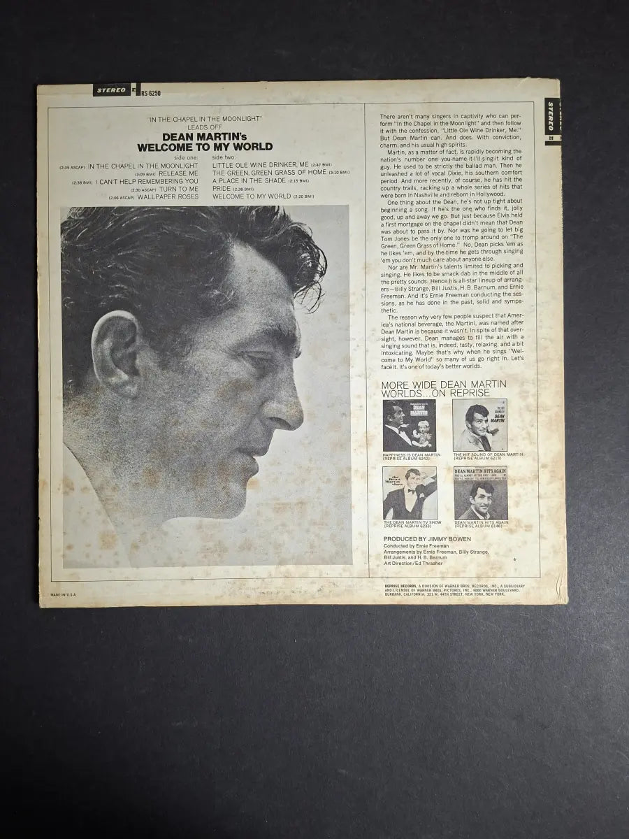 Dean Martin – Welcome To My World