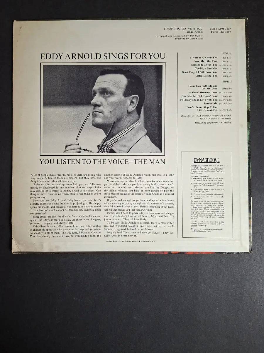Eddy Arnold – I Want To Go With You