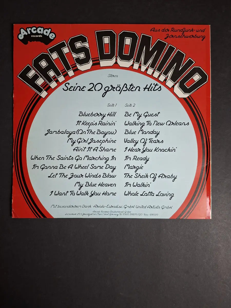 Fats Domino – Seine 20 Größten Hits