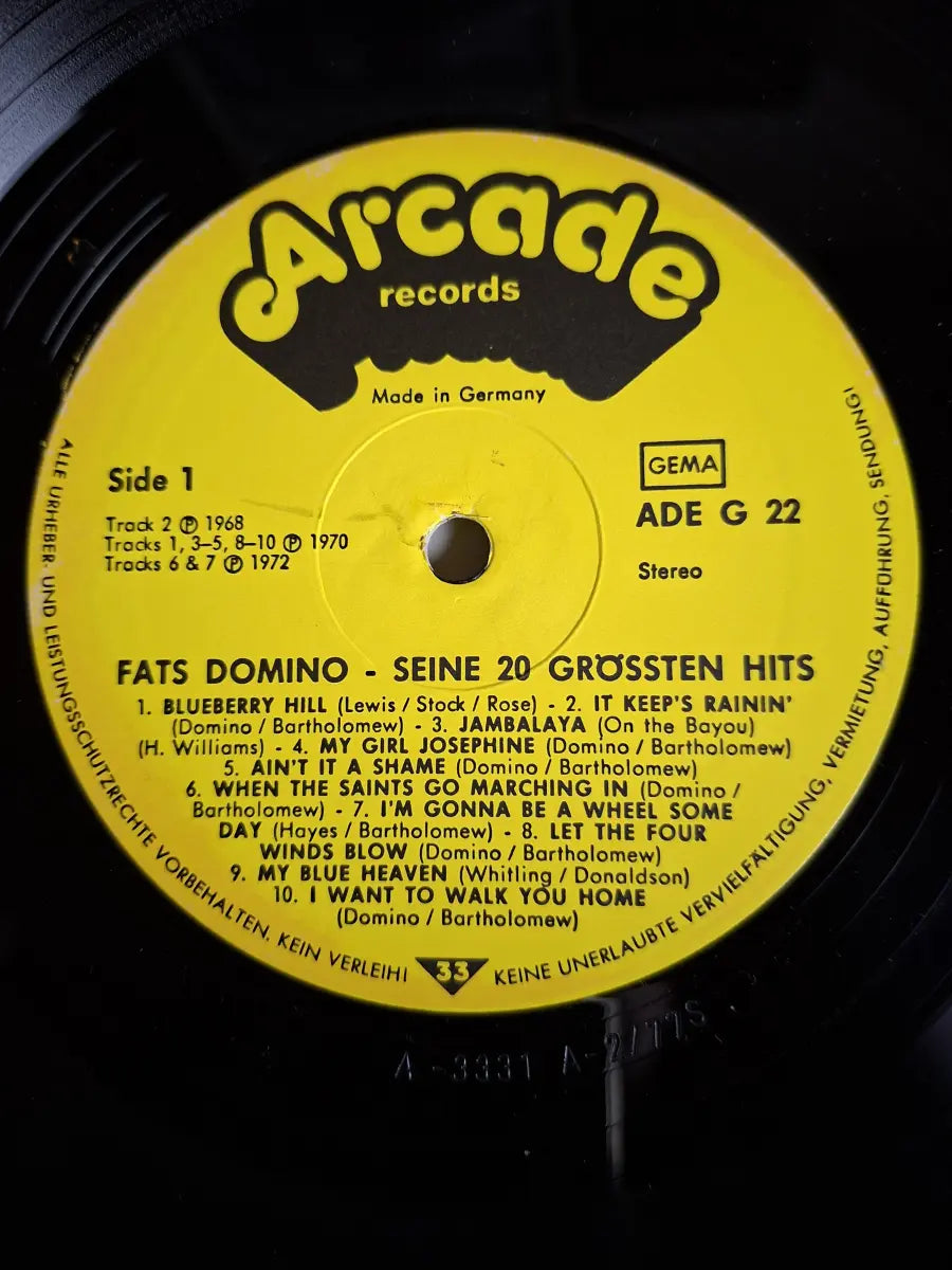 Fats Domino – Seine 20 Größten Hits