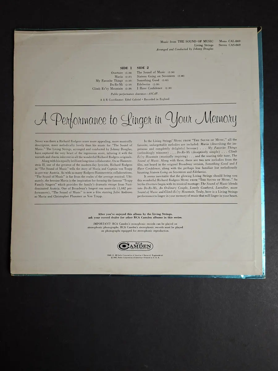 Living Strings – Music From "The Sound Of Music"