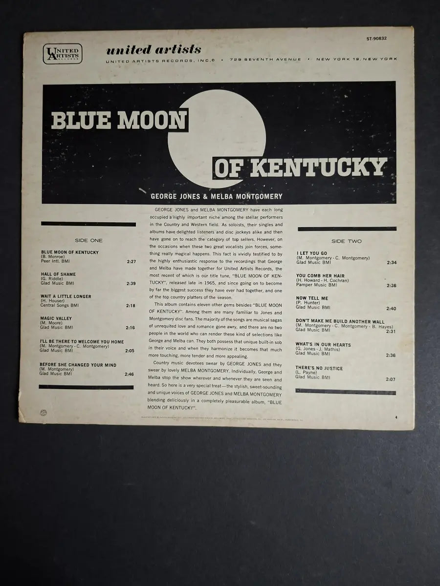 George Jones & Melba Montgomery – Blue Moon Of Kentucky