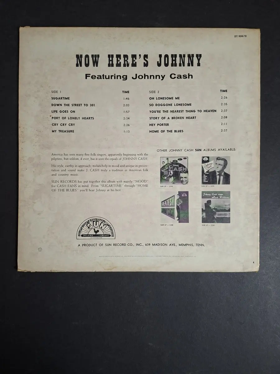 Johnny Cash – Now Here's Johnny Cash