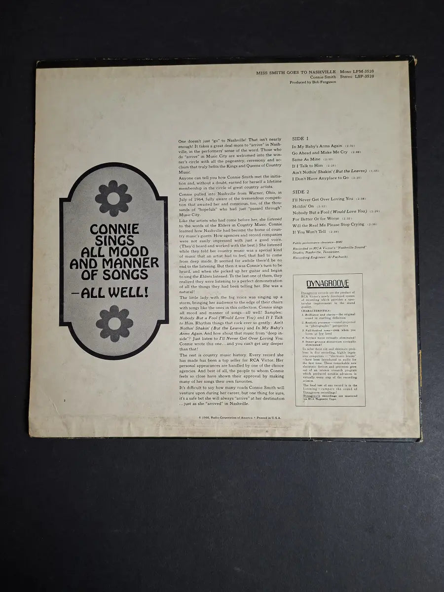 Connie Smith – Miss Smith Goes To Nashville