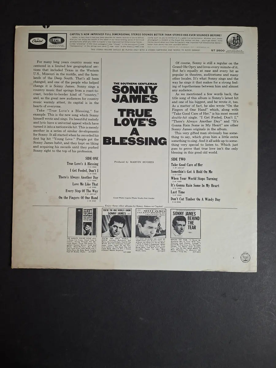 Sonny James – True Love's A Blessing