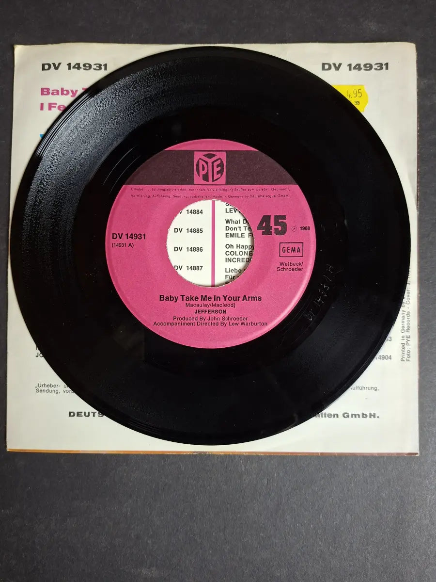 Jefferson – Baby Take Me In Your Arms / I Feel Flat On My Face