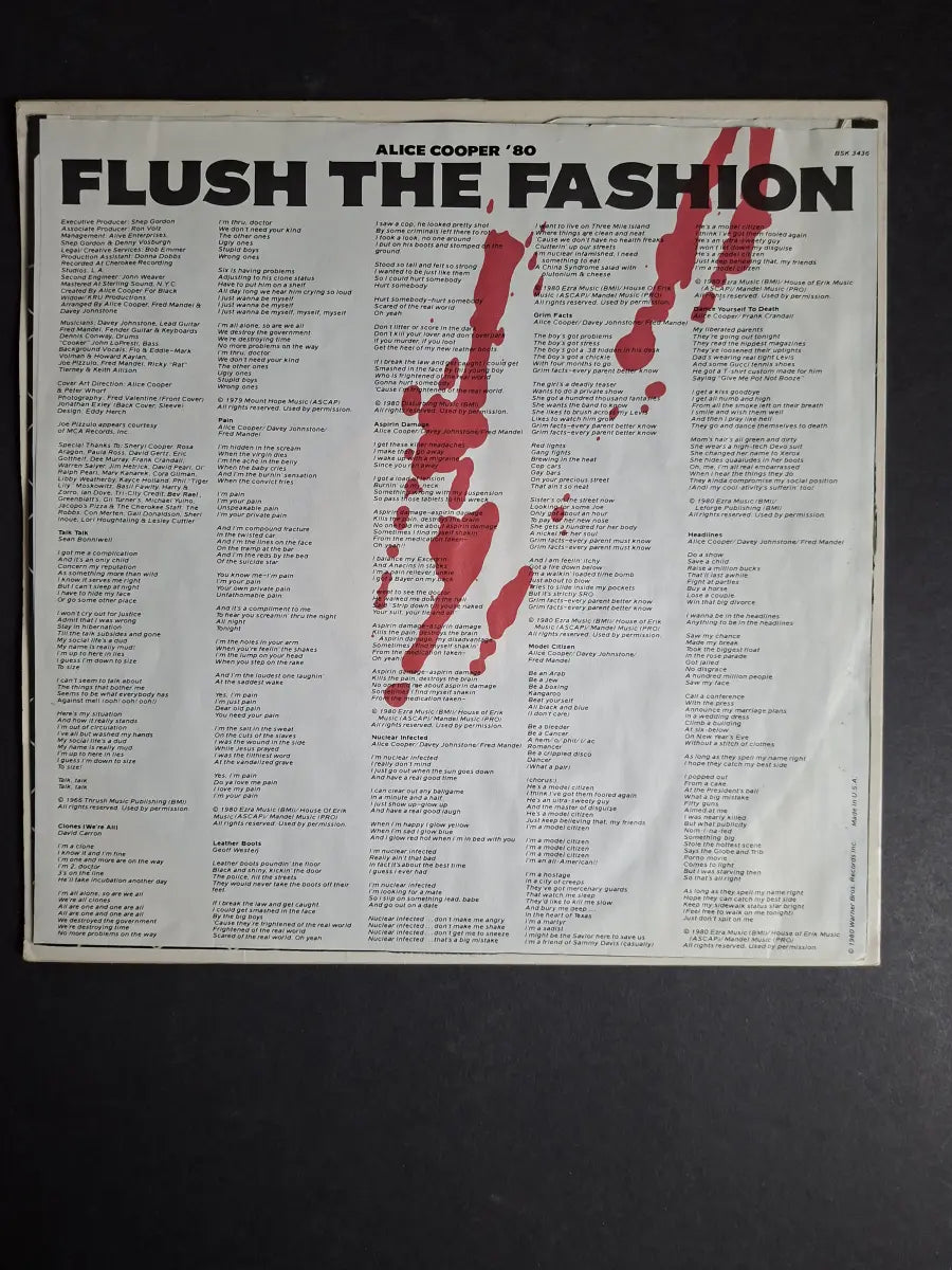 Alice Cooper – Flush The Fashion