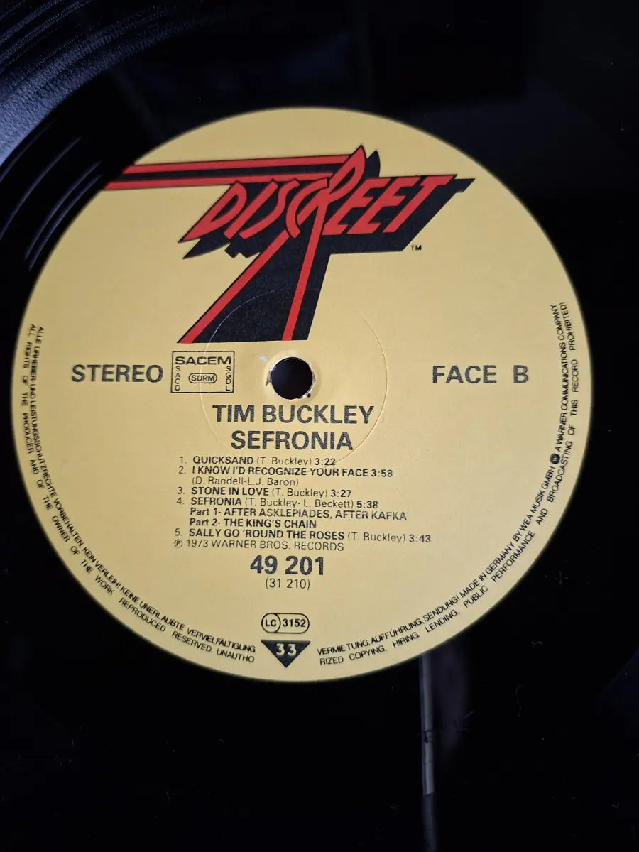Tim Buckley ‎– Sefronia
