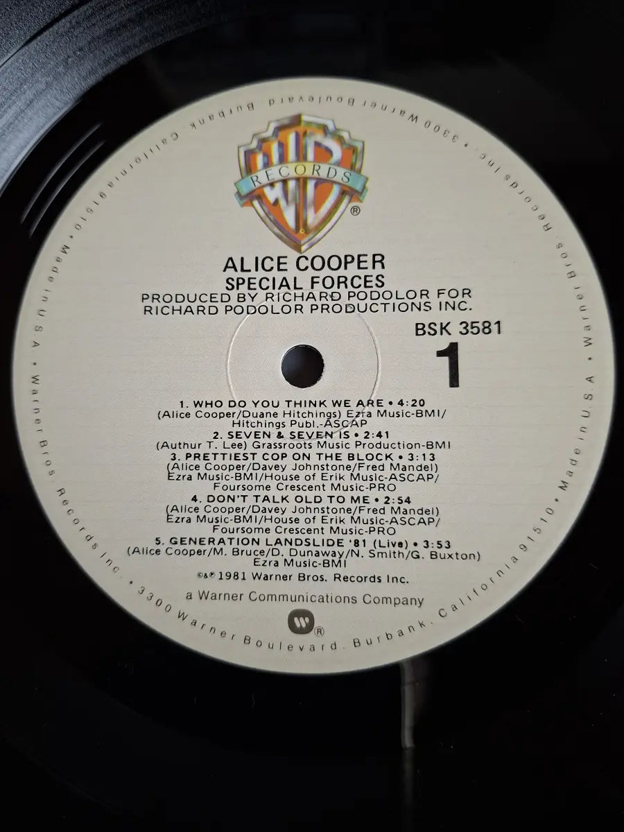 Alice Cooper ‎– Special Forces