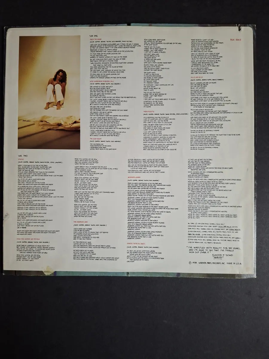 Alice Cooper ‎– From The Inside