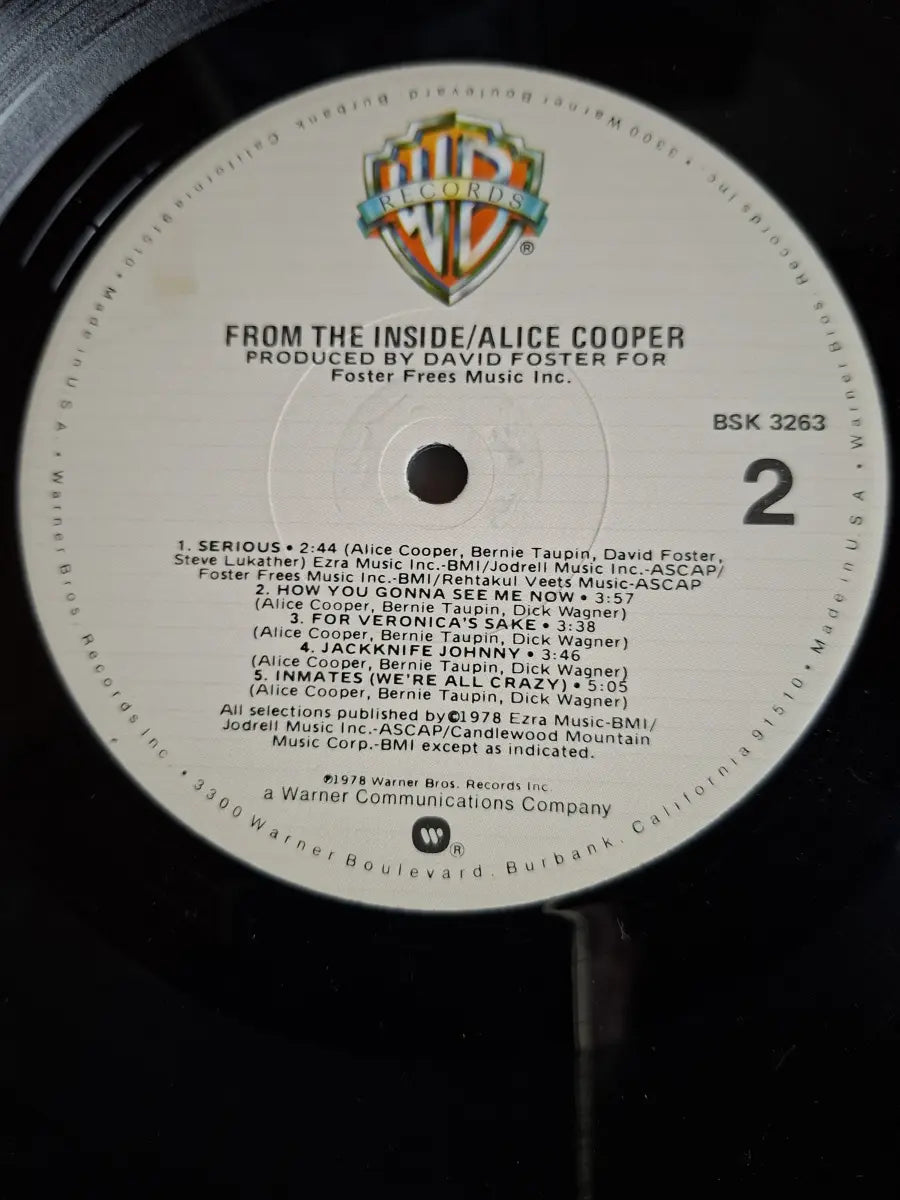 Alice Cooper ‎– From The Inside