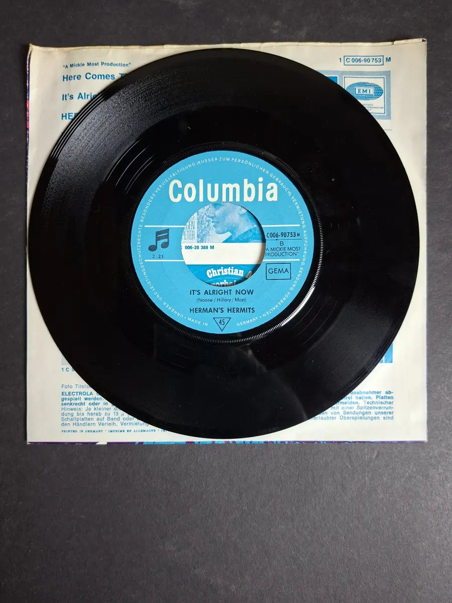 Herman's Hermits ‎– Here Comes The Star / It's Alright Now