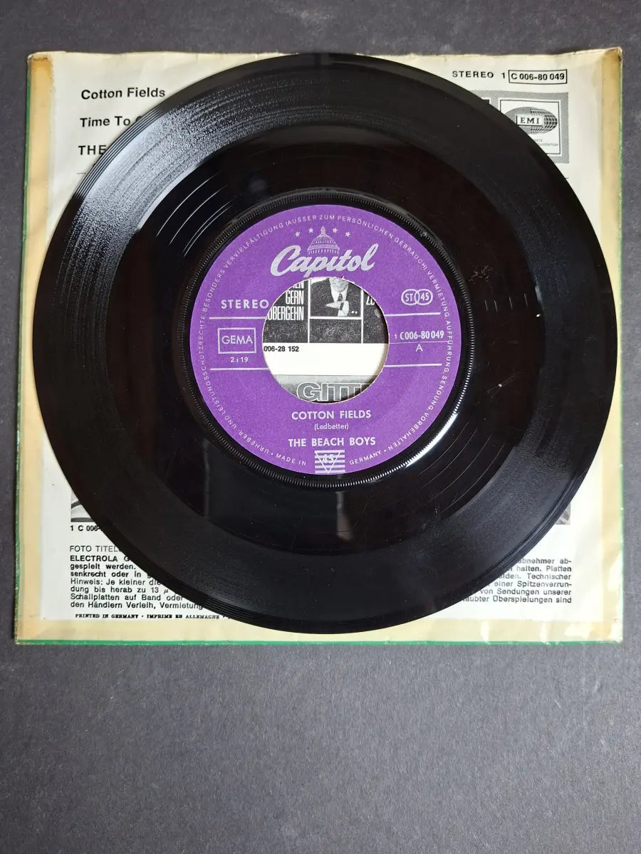 The Beach Boys ‎– Cotton Fields / Time To Get Alone