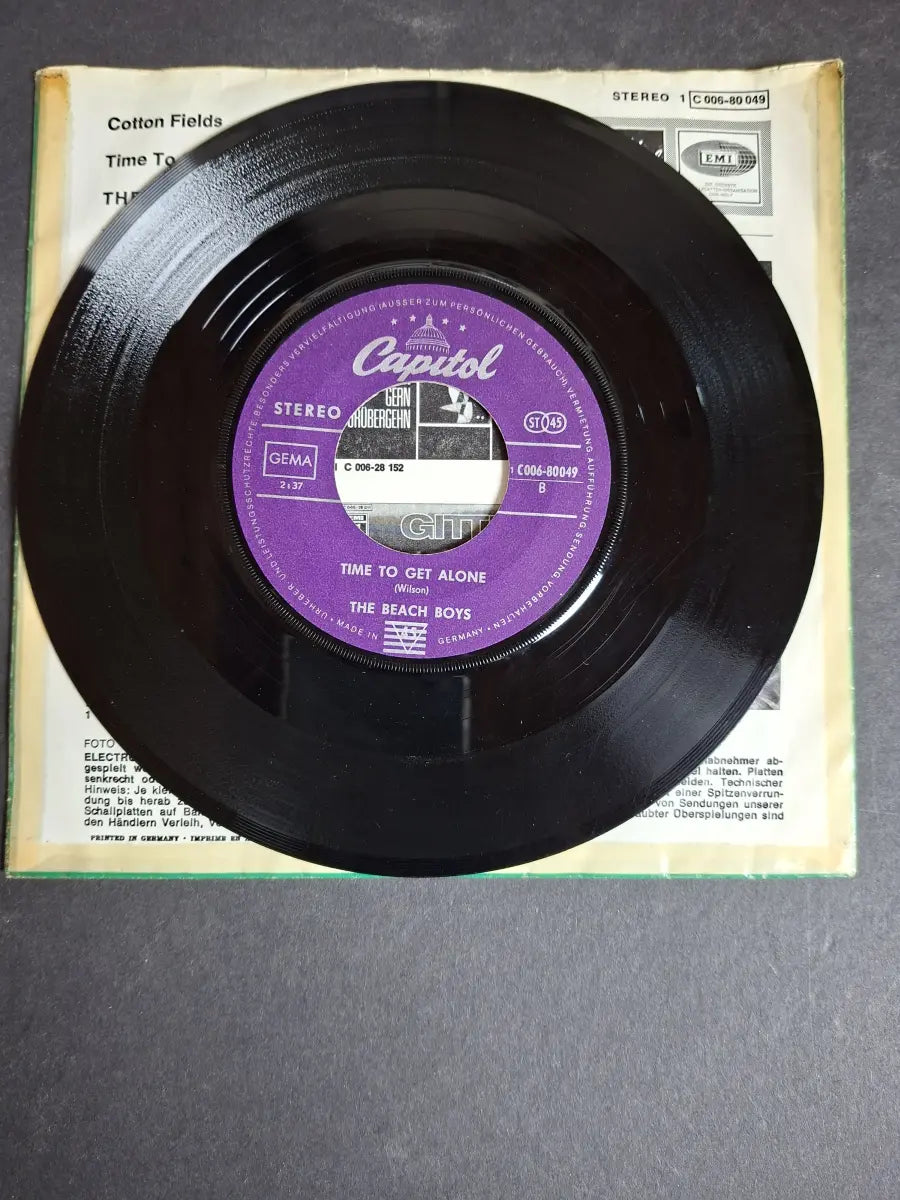 The Beach Boys ‎– Cotton Fields / Time To Get Alone