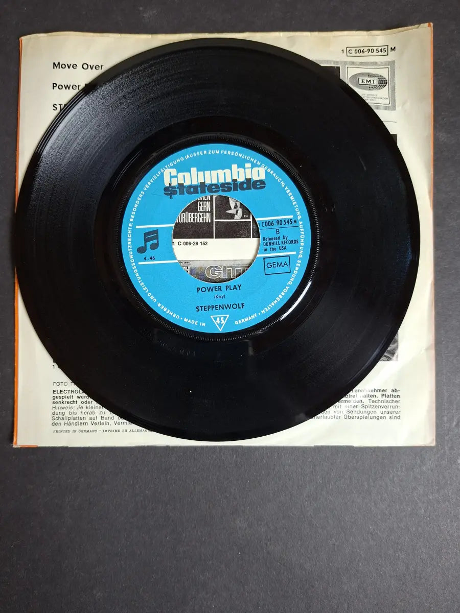 Steppenwolf ‎– Move Over / Power Play