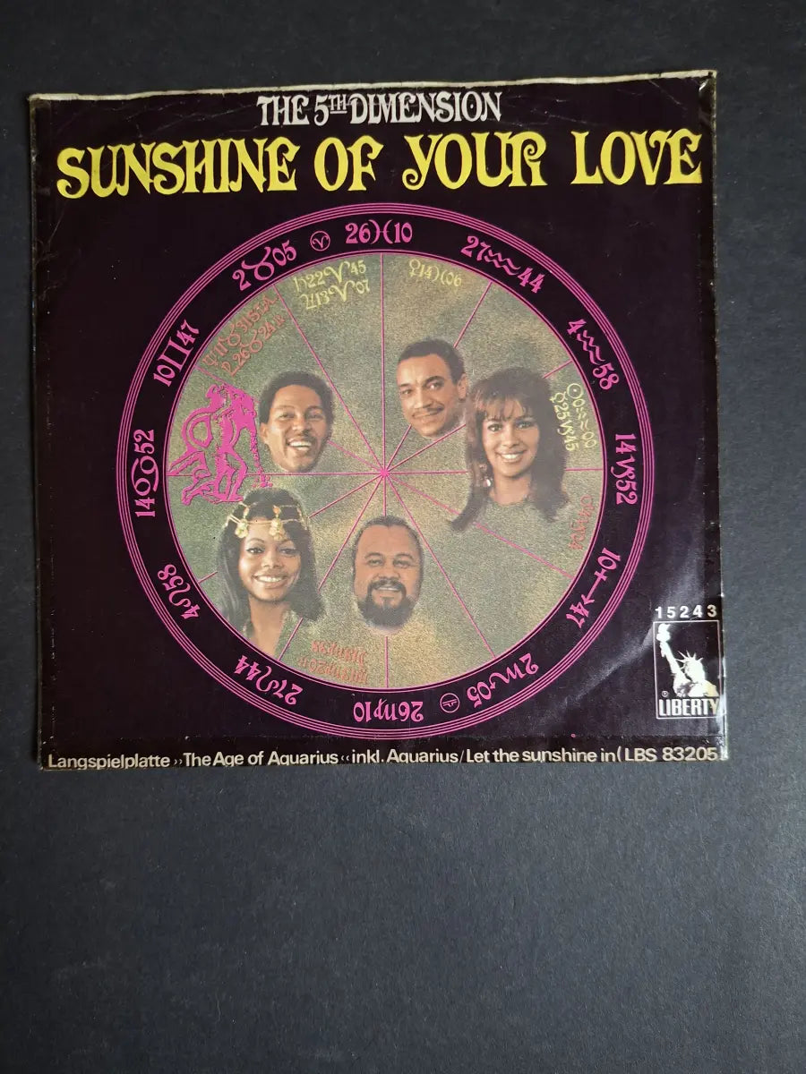 The 5th Dimension ‎– Sunshine Of Your Love