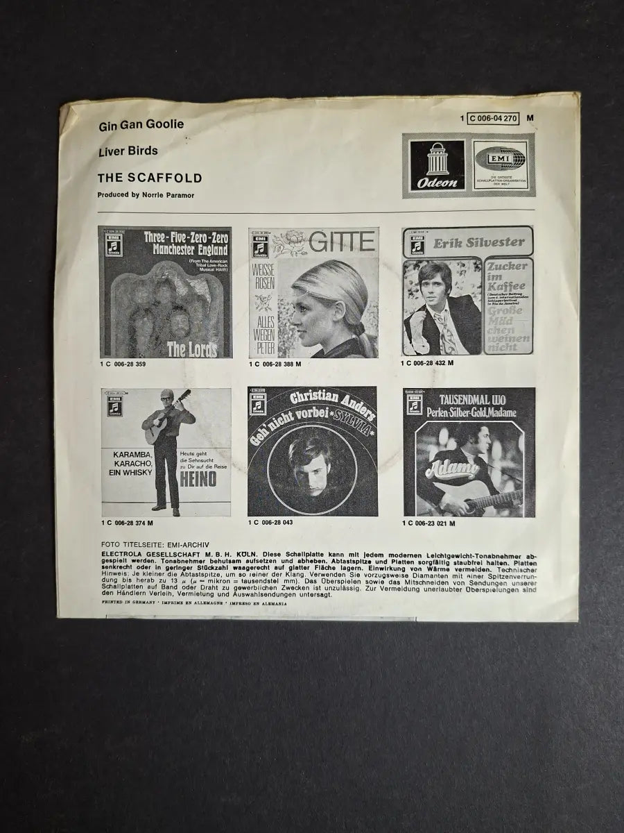 The Scaffold – Gin Gan Goolie / Liver Birds