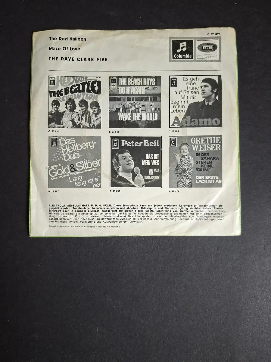 The Dave Clark Five ‎– The Red Balloon / Maze Of Love