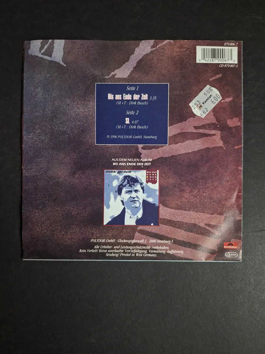 Dirk Busch – Bis Ans Ende Der Zeit