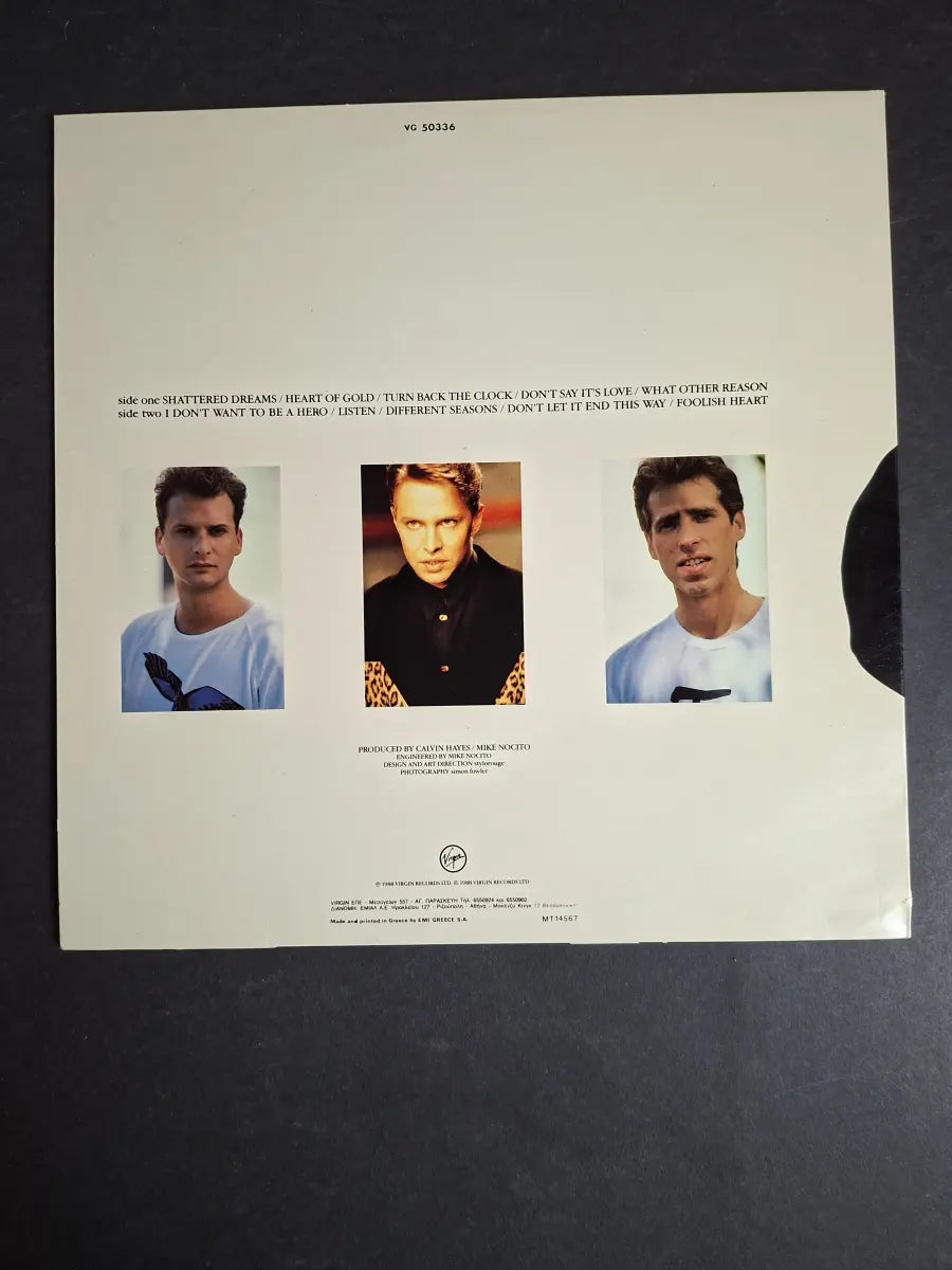 Johnny Hates Jazz ‎– Turn Back The Clock