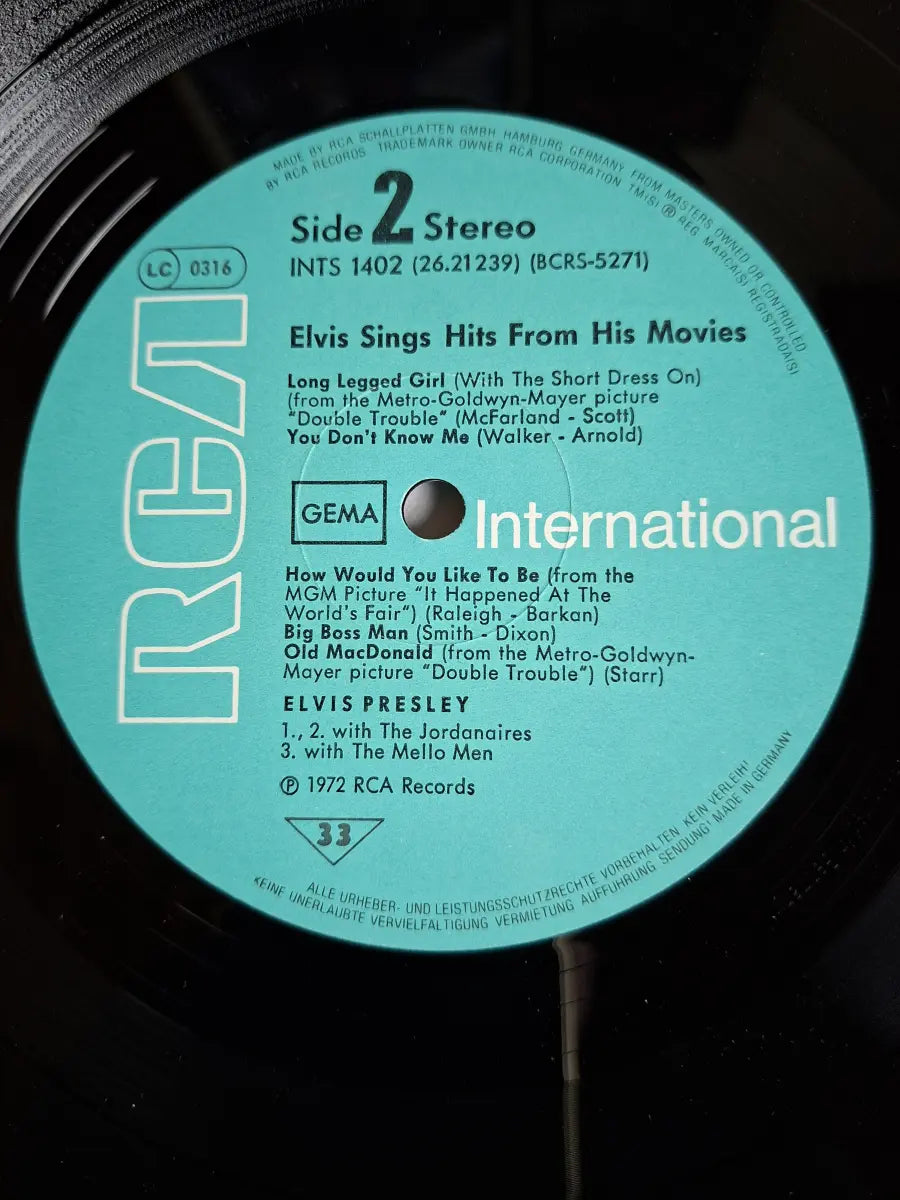 Elvis Presley – Elvis Sings Hits From His Movies (RCA)