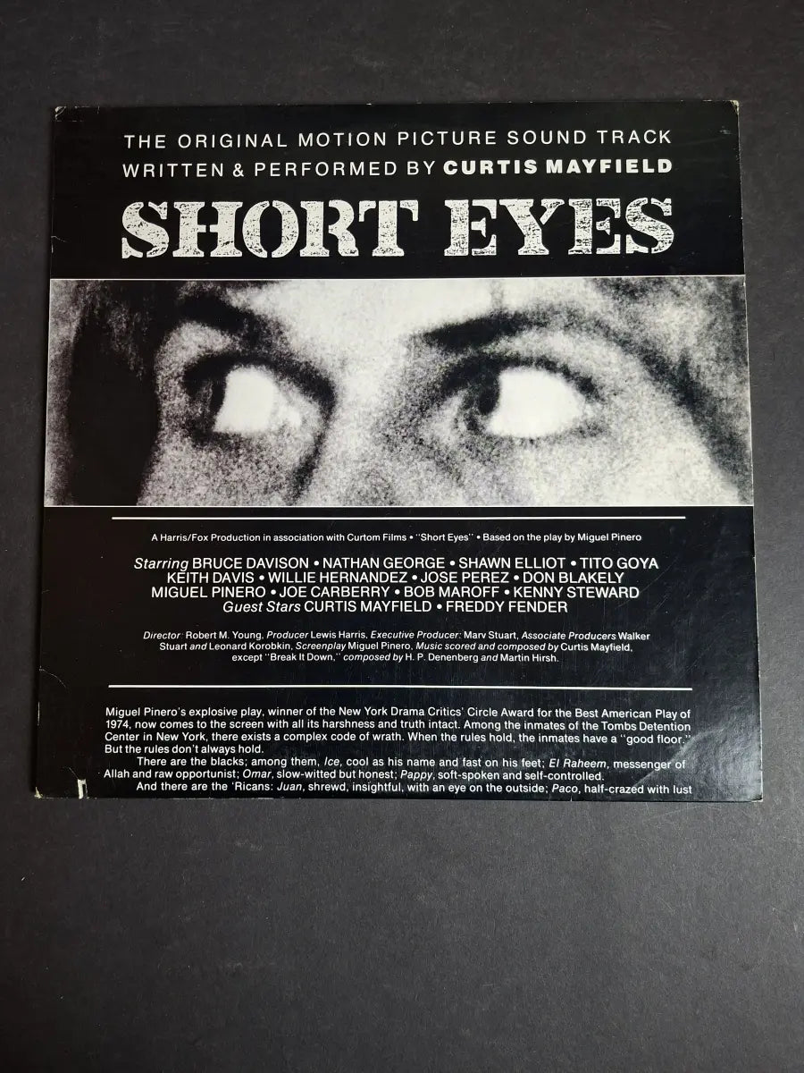 Curtis Mayfield ‎– Short Eyes - The Original Picture Soundtrack