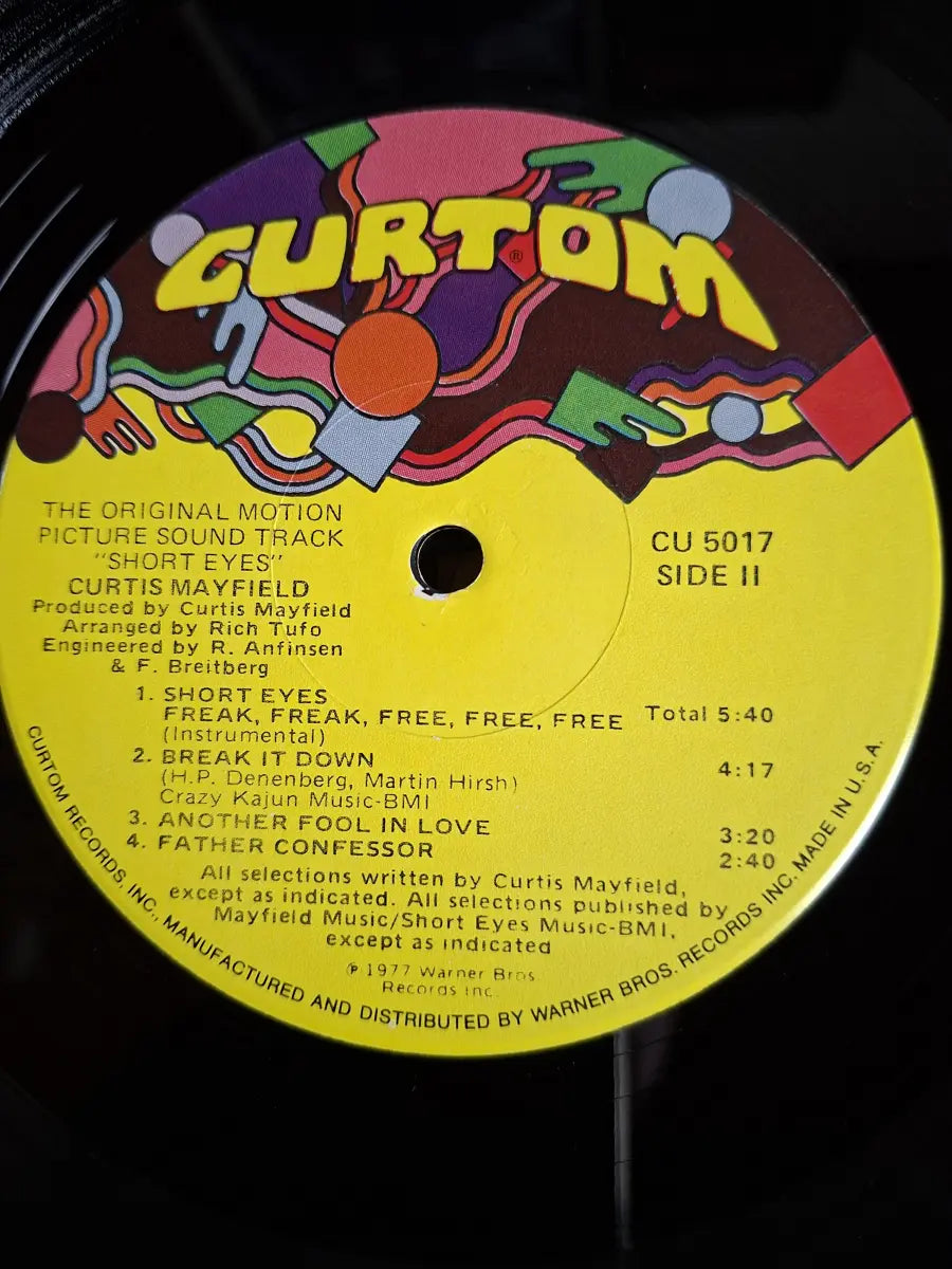 Curtis Mayfield ‎– Short Eyes - The Original Picture Soundtrack
